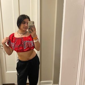 Altard state 4th of July crop top